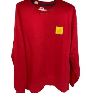 Levi’s X Lego Limited Edition Red Crewneck Sweatshirt Men’s XL